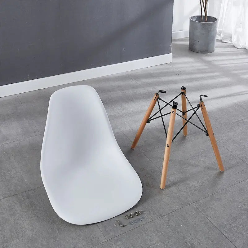 Round Dining Table Set for 4,5-Piece Modern Dining Table with 4 Chairs