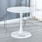 Round Dining Table Set for 4,5-Piece Modern Dining Table with 4 Chairs