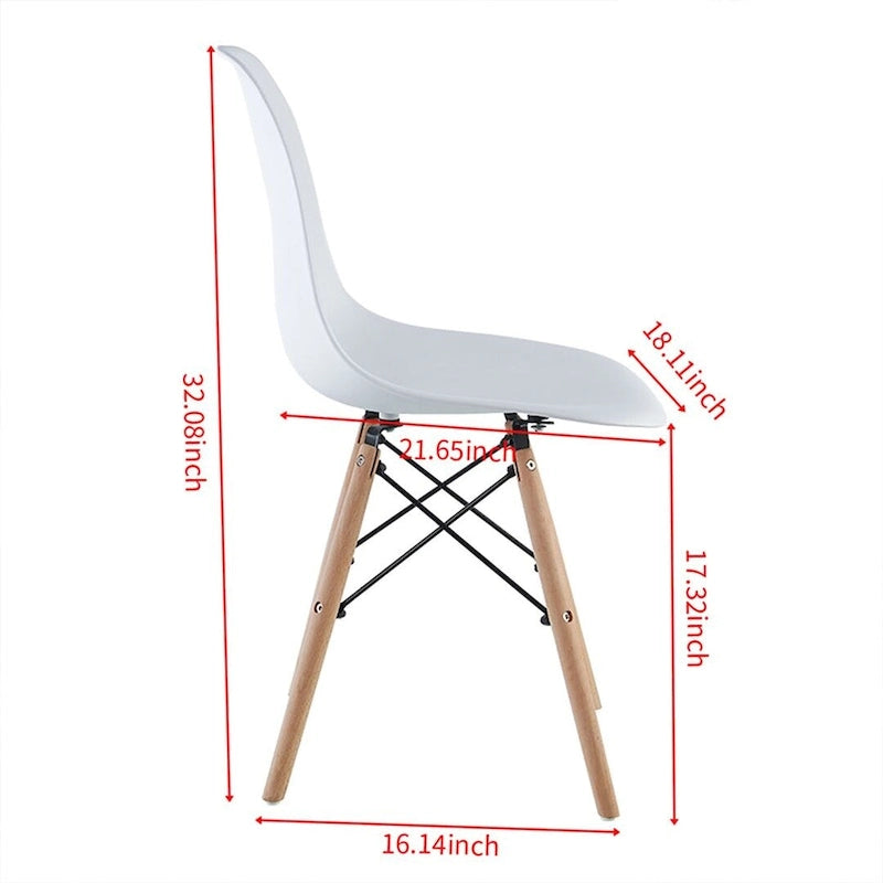 Round Dining Table Set for 4,5-Piece Modern Dining Table with 4 Chairs