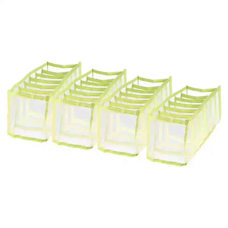 Unique Bargains Foldable Drawer Organizers Storage Bins for Storing Socks Underpants Ties 4 Pcs