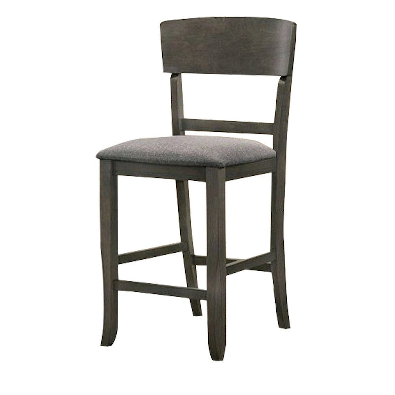 Sedia in Legno Altezza Bancone con Schienale Curvo, Set da 2 - 18,5 L x 20,5 P x 40 A