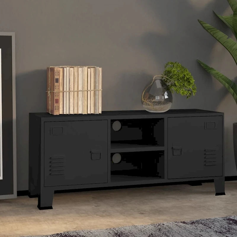 vidaXL Mobile TV Tavolo Consolle Credenza Armadietto Unità Media Mobiletto Metallo - 41.3 x 13.8 x 16.5