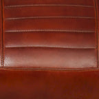 vidaXL Sofa Single Sofa Chair with Metal Frame for Living Room Genuine Leather - 23.6 x 25.2 x 29.1