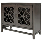Credenza Buffet con Ante e Ripiano Regolabile in Legno
