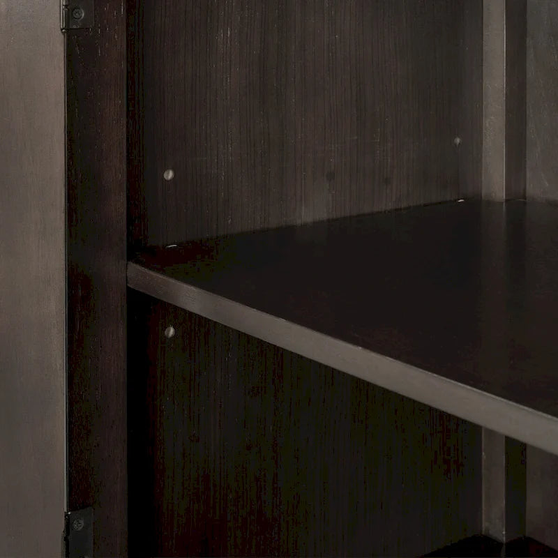 Credenza Buffet con Ante e Ripiano Regolabile in Legno