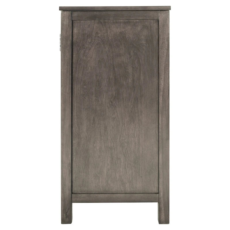Credenza Buffet con Ante e Ripiano Regolabile in Legno