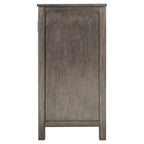 Credenza Buffet con Ante e Ripiano Regolabile in Legno
