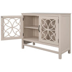 Credenza Buffet con Ante e Ripiano Regolabile in Legno