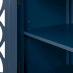 Credenza Buffet con Ante e Ripiano Regolabile in Legno