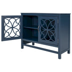 Credenza Buffet con Ante e Ripiano Regolabile in Legno