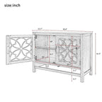 Credenza Buffet con Ante e Ripiano Regolabile in Legno