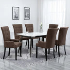 vidaXL Dining Chairs with Armrests 1/2/4/6 pcs Multicolor Fabric - 21.3 x 22 x 41.7