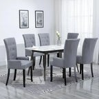 vidaXL Dining Chairs with Armrests 1/2/4/6 pcs Multicolor Fabric - 21.3 x 22 x 41.7