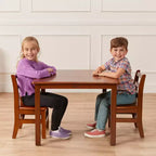 ECR4Kids 30in x 30in Square Hardwood Table with 22in Legs, Childrens Furniture
