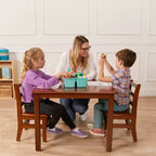 ECR4Kids 30in x 30in Square Hardwood Table with 22in Legs, Childrens Furniture