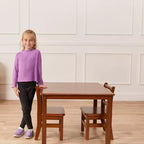 ECR4Kids 30in x 30in Square Hardwood Table with 22in Legs, Childrens Furniture