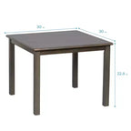 ECR4Kids 30in x 30in Square Hardwood Table with 22in Legs, Childrens Furniture