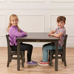 ECR4Kids 30in x 30in Square Hardwood Table with 22in Legs, Childrens Furniture