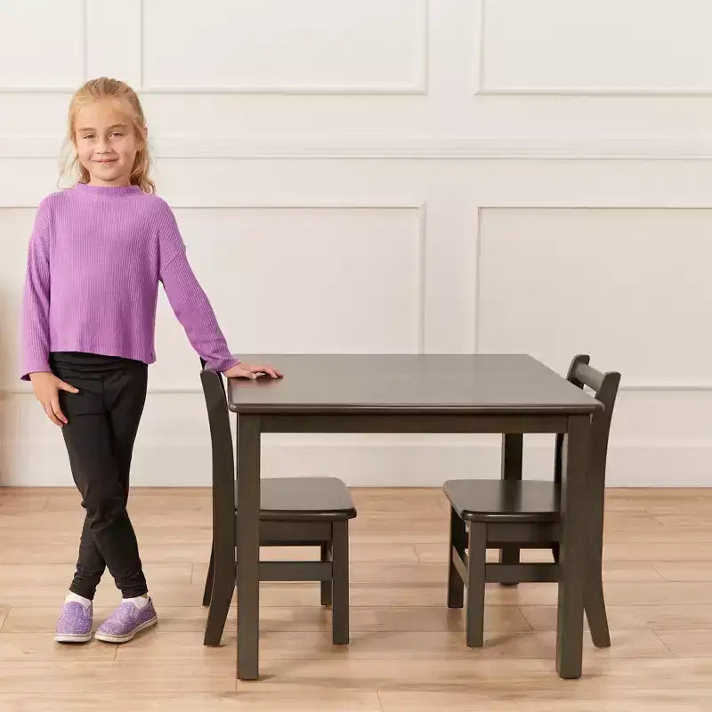 ECR4Kids 30in x 30in Square Hardwood Table with 22in Legs, Childrens Furniture