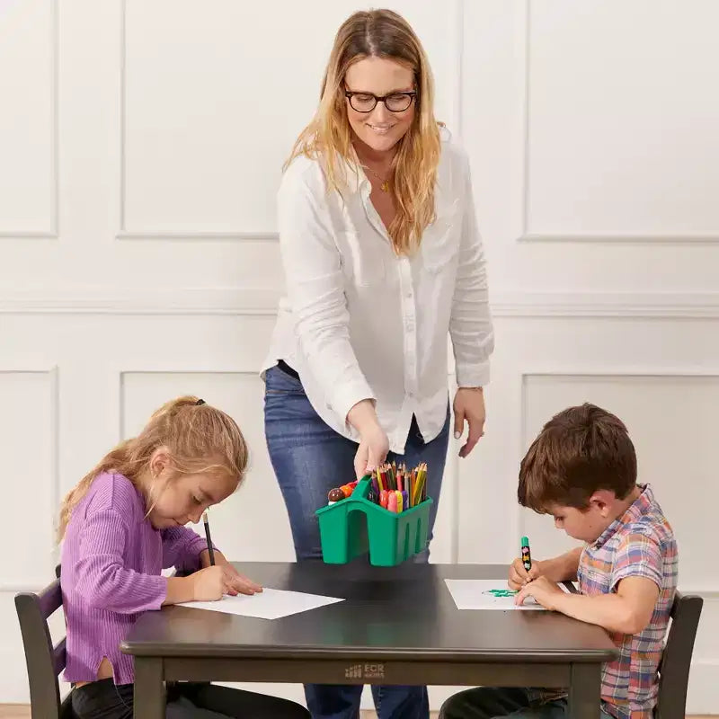 ECR4Kids 30in x 30in Square Hardwood Table with 22in Legs, Childrens Furniture