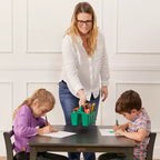 ECR4Kids 30in x 30in Square Hardwood Table with 22in Legs, Childrens Furniture