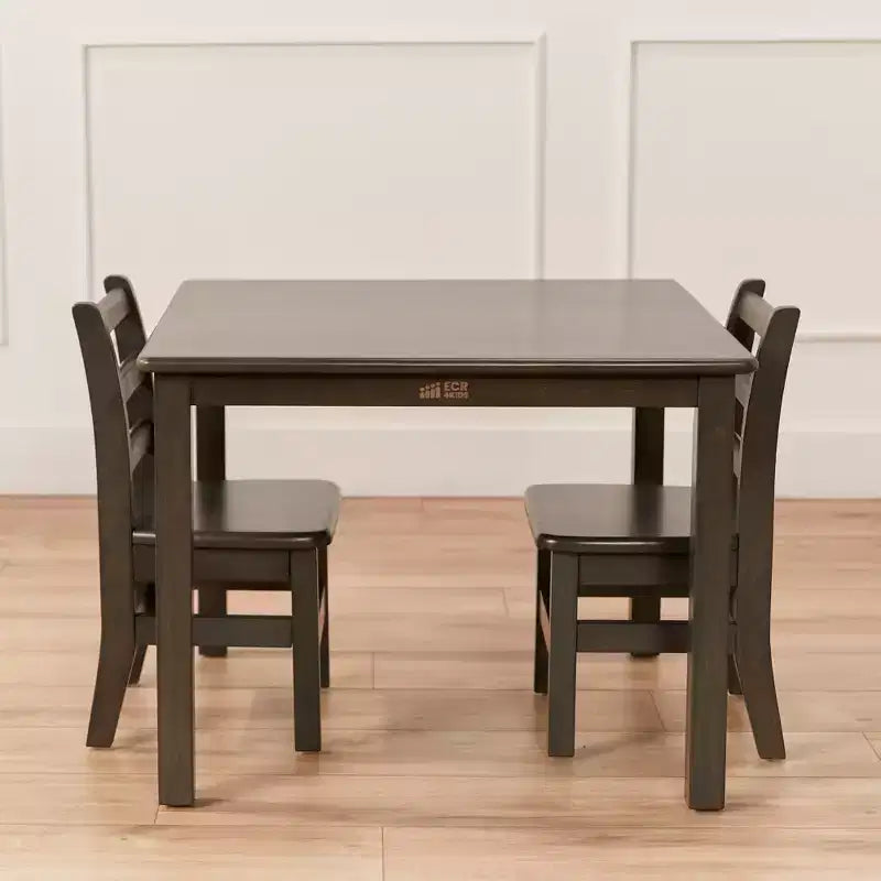 ECR4Kids 30in x 30in Square Hardwood Table with 22in Legs, Childrens Furniture