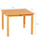 ECR4Kids 30in x 30in Square Hardwood Table with 22in Legs, Childrens Furniture