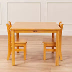 ECR4Kids 30in x 30in Square Hardwood Table with 22in Legs, Childrens Furniture