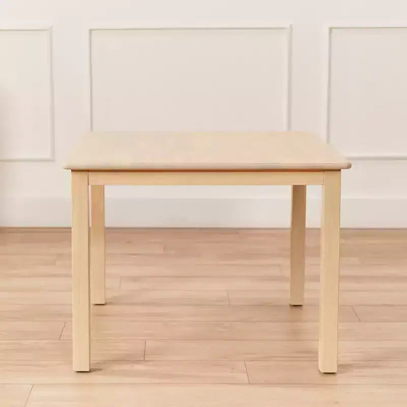 ECR4Kids 30in x 30in Square Hardwood Table with 22in Legs, Childrens Furniture