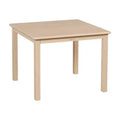 ECR4Kids 30in x 30in Square Hardwood Table with 22in Legs, Childrens Furniture