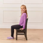 ECR4Kids 24in x 24in Hardwood Table and Two 12in Chairs, 3-Piece
