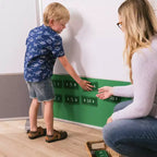 ECR4Kids Mobile Dry-Erase and Flannel Split Room Divider, 3-Panel, School Supplies