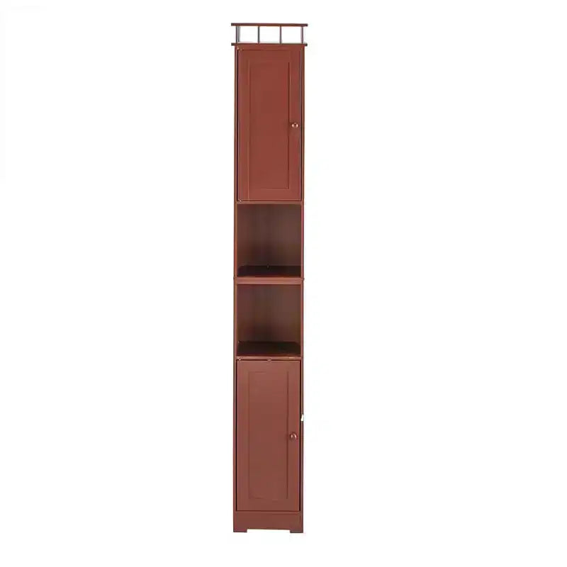 The Lakeside Collection Slim Bathroom Storage Cabinet - Space Saving Organizer