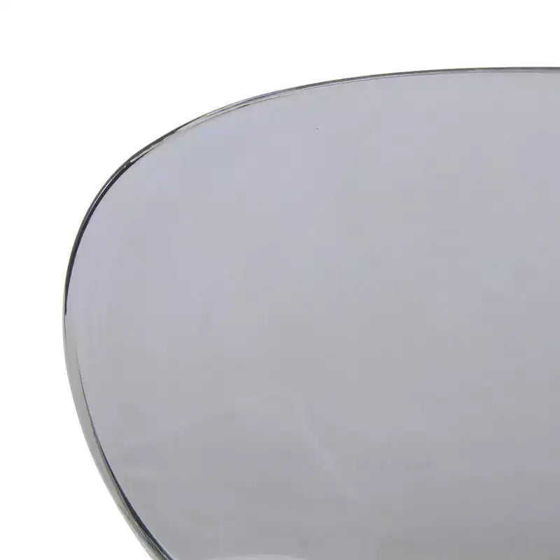 LeisureMod Oyster Sedie da pranzo trasparenti set da 2 Design a schienale curvo impilabile con gambe in acciaio inossidabile nero per cucina o sala da pranzo