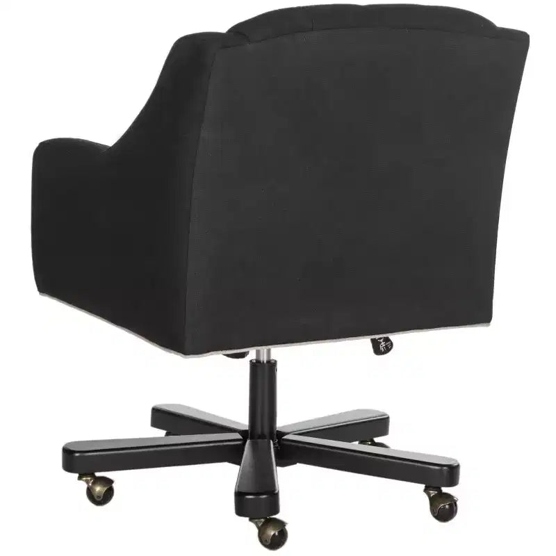 Salazar Desk Chair - Black/Taupe - Safavieh