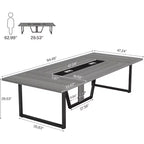Lantine 8FT Conference Table for 10 People for Office Meeting