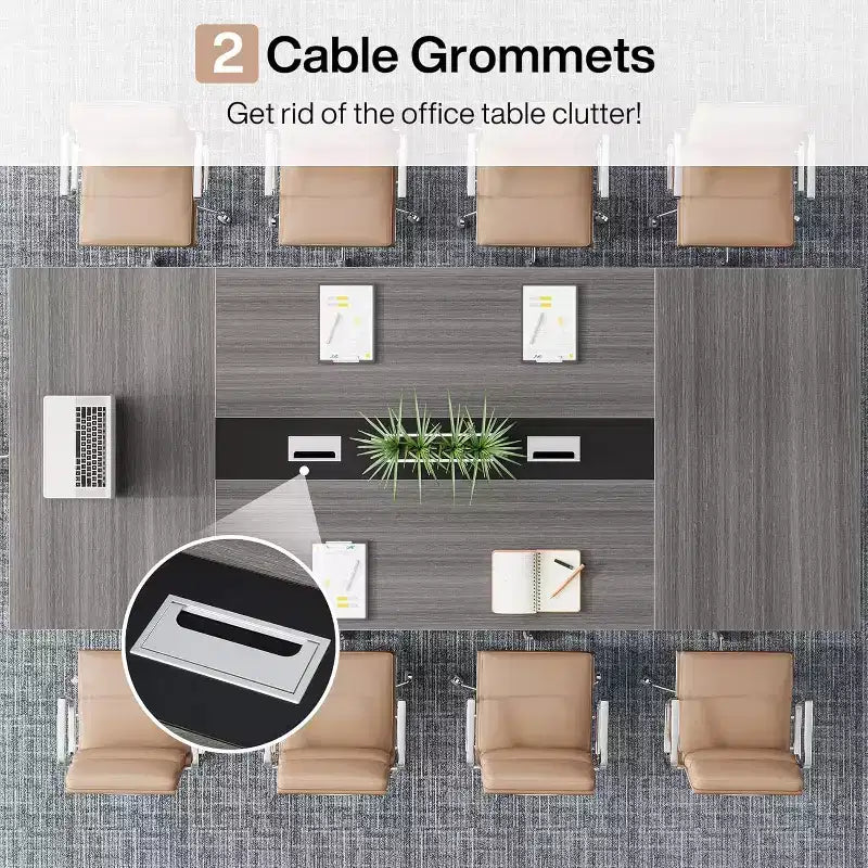 Lantine 8FT Conference Table for 10 People for Office Meeting