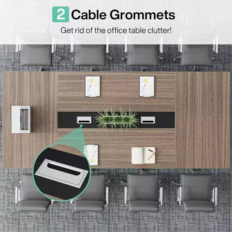 Lantine 8FT Conference Table for 10 People for Office Meeting