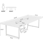 Lantine 8FT Conference Table for 10 People for Office Meeting
