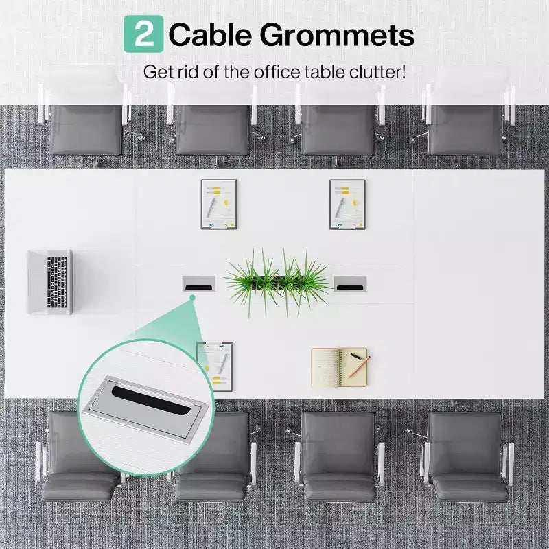 Lantine 8FT Conference Table for 10 People for Office Meeting