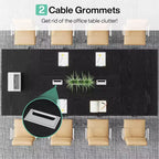 Lantine 8FT Conference Table for 10 People for Office Meeting