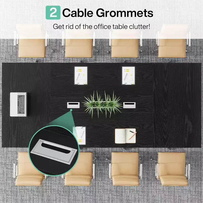 Lantine 8FT Conference Table for 10 People for Office Meeting