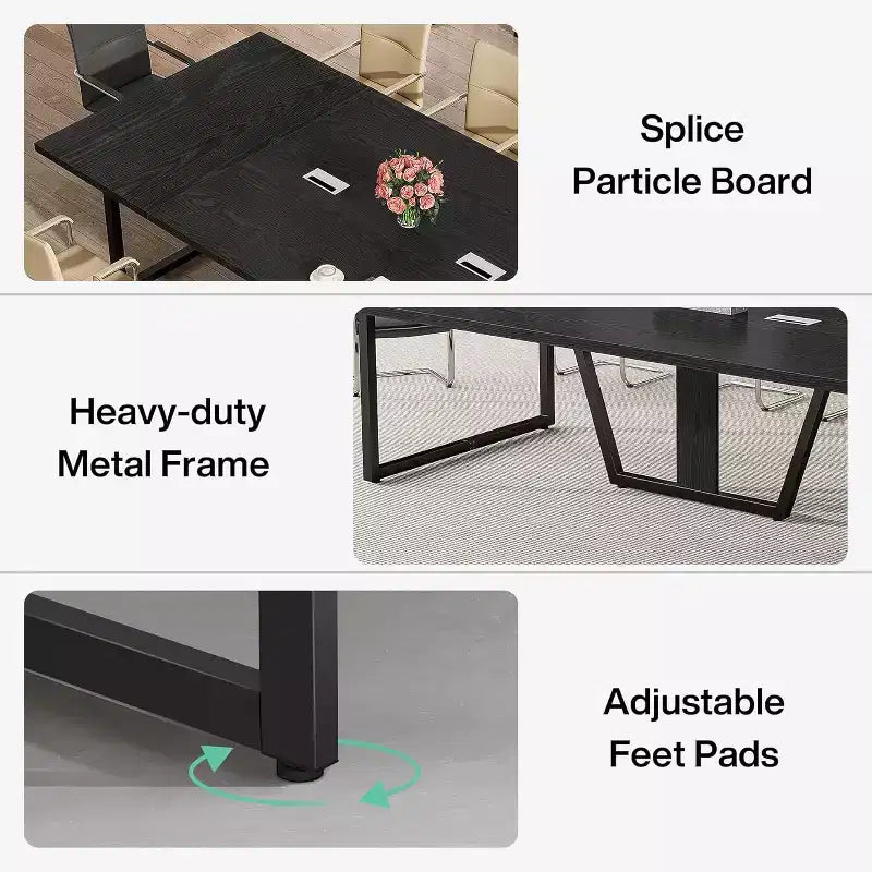 Lantine 8FT Conference Table for 10 People for Office Meeting