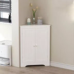 Floor Corner Cabinet, Bathroom Corner Storage Cabinet With Adjustable Shelf, Freestanding Narrow Cabinet Organizer for Bathroom Living Room