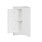 Floor Corner Cabinet, Bathroom Corner Storage Cabinet With Adjustable Shelf, Freestanding Narrow Cabinet Organizer for Bathroom Living Room