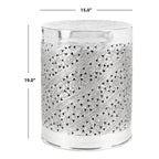 SAFAVIEH Dianna End Table - Silver - 15 x 15 x 19 - 15Wx15Dx19H