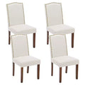 JIONJOY Linen Upholstered Dining Chair Set of 4