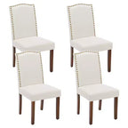 JIONJOY Linen Upholstered Dining Chair Set of 4
