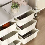 29.5 3-Tier Kids Toy Storage Organizer with 9 Removable Drawers, Child-Safe Design, Cream White