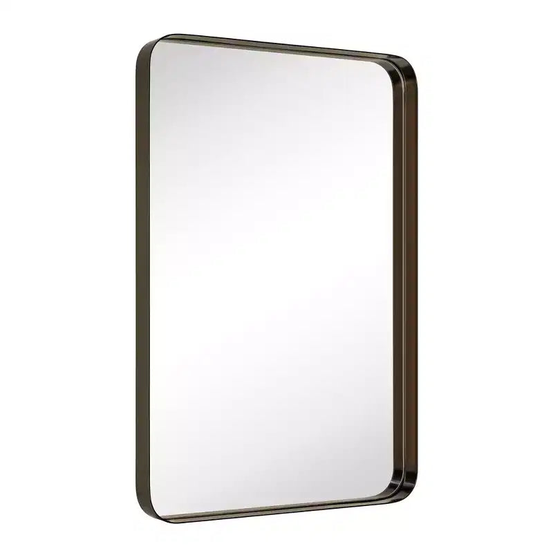 TEHOME Arthers Rectangular Stainless Steel Framed Pivoting Wall Mounted Bathroom Vanity Mirror